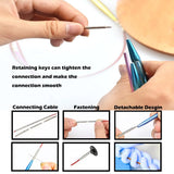 Yarniss 13 Pair Circular Knitting Needle Set 3.0~10.0mm, Interchangeable Aluminum Knitting Needles with Case Yarniss