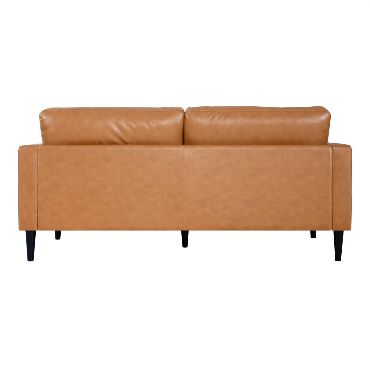 Naomi Home Marisa Genuine Leather Couch - Revel in Exquisite Leather Couch Opulence - Unparalleled Luxury Mid-Century Leather Couch – The Embodiment of Cozy Lounging and Contemporary Design, Tan Naomi Home