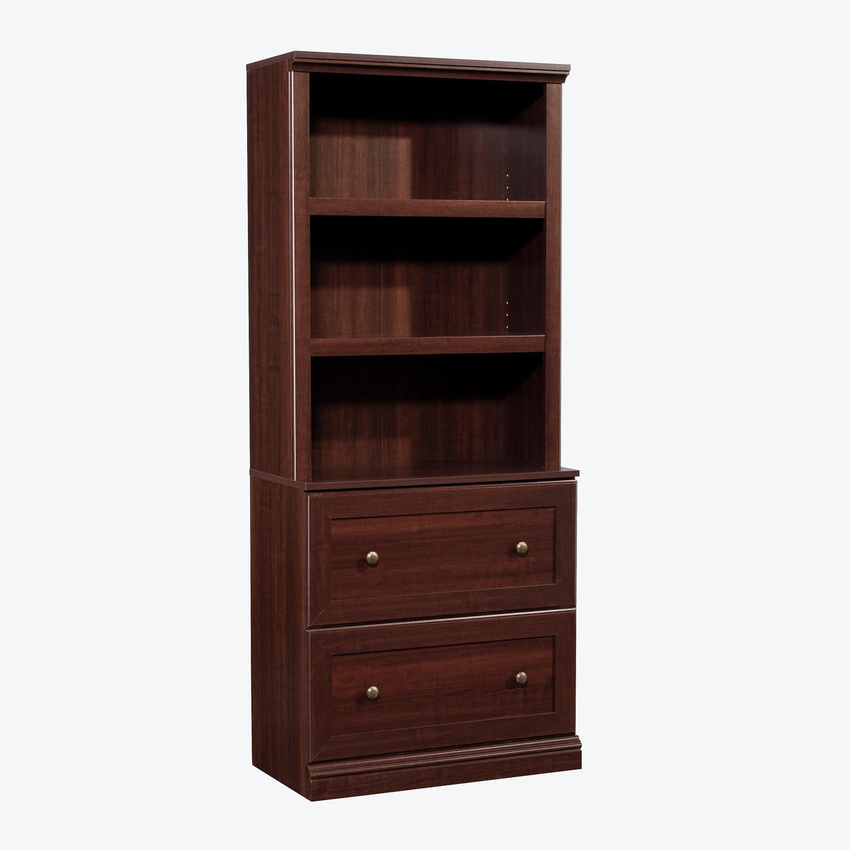 Sauder Miscellaneous Storage Library, in a Select Cherry Finish Sauder