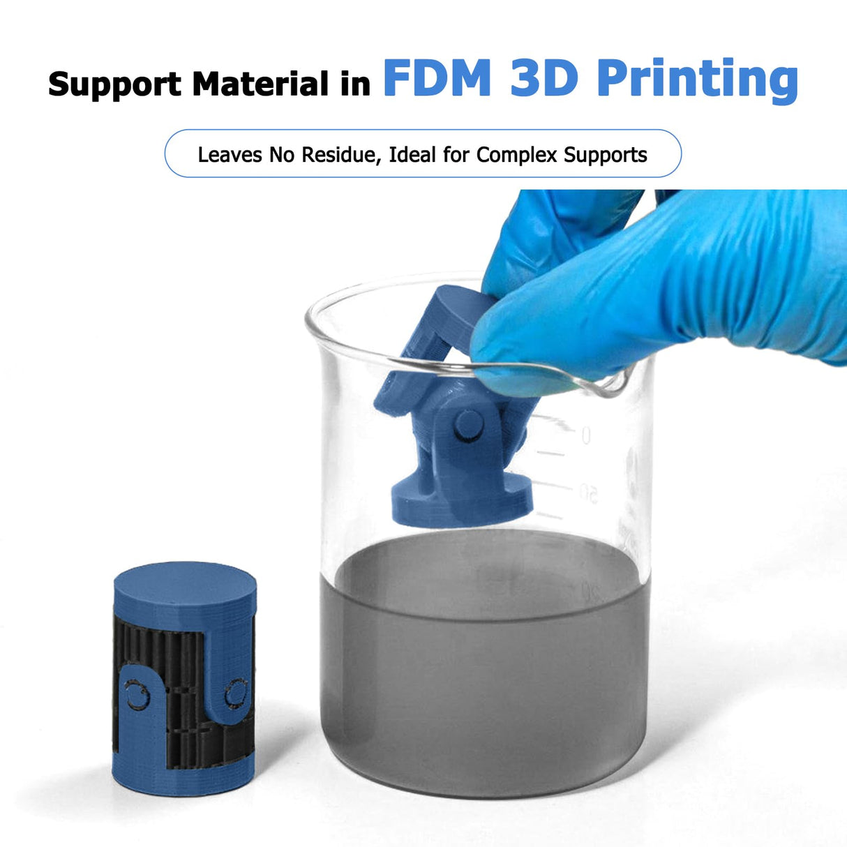 HIPS Filament 50g for 3D Printing Filament ABS Support Filament 1.75mm yxpolyer