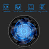 Hon&Guan 3 Inch Inline Marine Bilge Blower Fan with Speed Controller 130 CFM,Water Resistant and Low Noise for Marine Cabin Engine/Boat / 3D Printers/Laser Engravers Hon&Guan