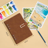 Lightwish Watercolor Sketchbook,100% Cotton Acid Free Watercolor Journal,300gsm/140lb Cold Press Watercolor Paper for Artists,Adults,Students,20 Sheets,9.25 * 6.3 Inches LIGHTWISH