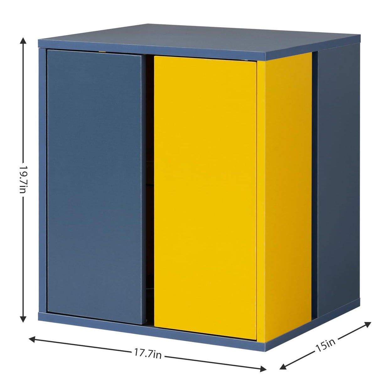 Cubehom Beside Tables LED Nightstands Modern End Tables with Glasses Shelves for Living Room Bedroom Cubehom