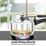 Hawkins 1.5 Litre Pressure Cooker, Stainless Steel Inner Lid Cooker, Induction Cooker, Small Cooker, Silver (HSS15) HAWKINS