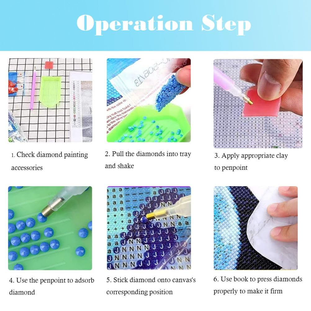 ARTopet 5D Diamond Art Painting Kits Pisces Diamond Art Painting for Adults Beginners with Accessories DIY Full Round Drill for Home Wall Decor 30x30cm/11.8x11.8in ARTopet