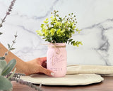 Painted Mason Jar Centerpieces for Tables, Rustic Mason Jars for Wedding Centerpieces Flowers, Choose Quantity & Color, Artificial Flowers are Optional, Rustic Bridal Shower Flower Centerpieces Boho Viva's Flower Shop