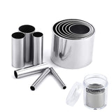 Fireboomoon 12 PCS Hole Hollow Punch Cutter Set with Storage Case,Stainless Steel Round Circle Ring Clay Cutters Ceramics Dotting Baking Indentation Mold Tools for Polymer Clay Pottery Handmade Craft FIREBOOMOON