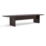Safco Aberdeen 12 ft Conference Table, Contemporary Laminate, for Modern Business and Meeting Rooms, Mocha Safco