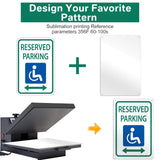 Hicarer 10Pcs Sublimation Blank Aluminum Signs Metal Signs Sublimation Signs White Sign Blanks for Outdoor Birthday Parking Yard Office Garage Business Rent Workplace Home Delivery Sign(12 x 8 Inch) Hicarer