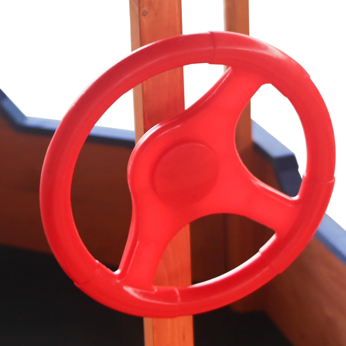 Wood Sandbox with Canopy, 63'' x 30.7'' Pirate Ship Sandbox with Cover and Rudder, Sand Box for Kids Ages 4-8, Kids Sandbox with Storage Bench and Seat, Kids Outdoor Playhouse for Backyard, Garden Angel Sar