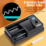 Electric Cigarette Rolling Machine Portable Automatic Infrared Sensing Maker Cigarette Tobacco Injector Roller with Automatic Counter Fits Tube of Diameter 0.26"/6.5mm (Count, Silvery) Malisseladi