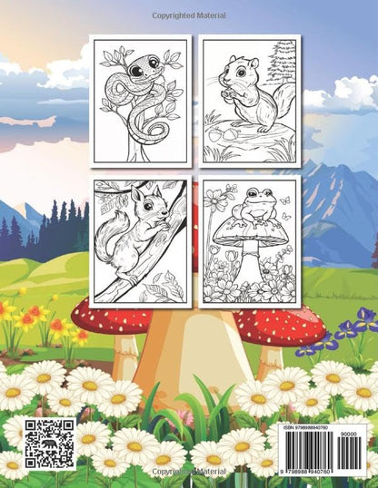 Great Smoky Mountains Critter Babies: Coloring Book For Kids (Miss Daisy's Great Smoky Mountains Maze & Coloring Books)