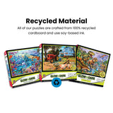 MasterPieces - 500 Piece Jigsaw Puzzle, Glows in the Dark, Hidden Images, Magical Unicorns Retreat, Fun for Adults, Family, Kids, 15" x 21" Masterpieces