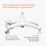 FCD Desk and Chair for Kids, Wood Ergonomic Multi Function Adjustable Study Desk and Chair Set, Drafting Table and Computer Station for Children 5-18 (Blue Chair, Bookshelf Not Included) FCD