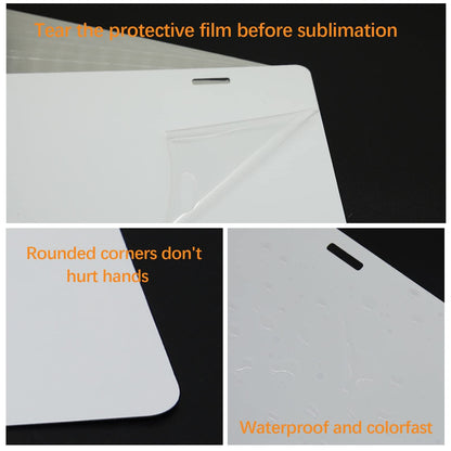 14 Pack Sublimation License Plate Blanks 6"X12" X0.65mm Metal Aluminum Automotive Front License Plate Tag