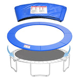 K KENSONE Trampoline Replacement Safety Pad, 12ft Trampoline Spring Cover with Foam Padding, No Holes for Poles, Round, Blue K KENSONE