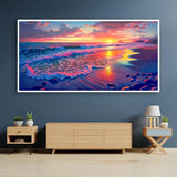 igoodom Large Diamond Painting, Landscape Large Diamond Art Kits for Adults, Full Drill Round Big Diamond Painting, DIY Gem Art and Crafts for Home Wall Decor Gift 27.5 X 15.7inch igoodom