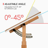 MEEDEN White Adjustable Drafting Table: 35.5" x 23.5" Art Drawing Desk with Height Adjustment - Solid Beech Wood Craft Painting Table - Large Tilting Table for Adults Artists Writing Working MEEDEN