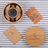 BOBO BIRD Men's Zebra Wood Watch Analog Quartz Lightweight Handmade Wooden Sports Casual Watches BOBO BIRD