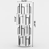 YYTDDUUU Rotating Bookshelf,4 Tier Revolving Bookshelf Tower Spinning Bookcase,Round Rotating Book Shelf,Corner Bookcase Corner Organizer for Home&Office YYTDDUUU