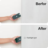 NICETOWN 100% Blackout Roller Shades, No Tools No Drill Cordless Blinds for Windows, Thermal Insulated Privacy French Door Window Shades for Bedroom Kitchen (26" W x 64" L, Greyish White, 1 Panel) NICETOWN