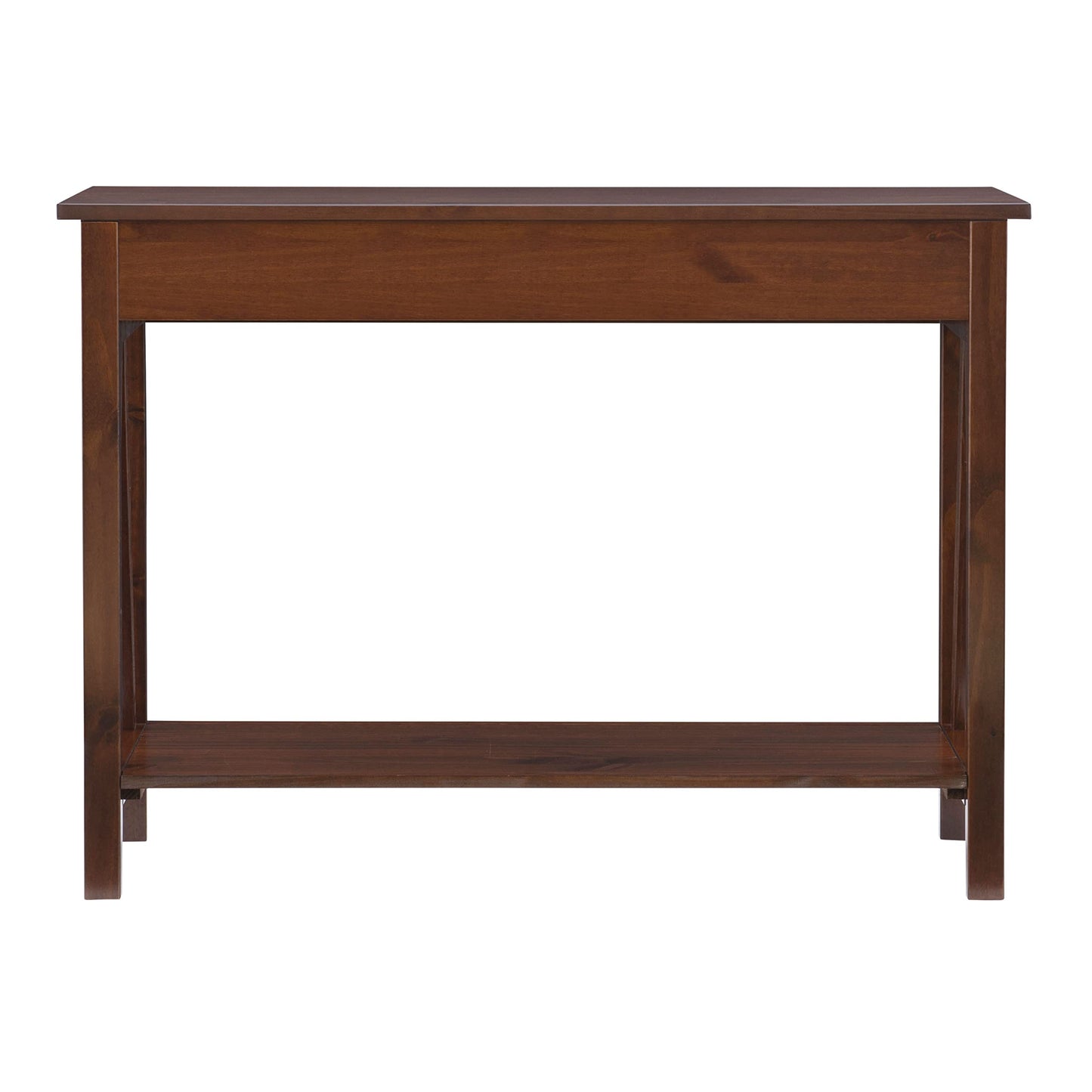 Linon Home Dcor Console Table, 42.01"w x 13.98"d x 30.71"h, Antique Tobacco - WoodArtSupply