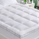 GRT Pillowtop Mattress Topper King Size, Rayon from Bamboo Mattress Cover Padded with 900gsm 3D Snow Down Alternative Filling, Extra Thick Mattress Pad King for Back Pain GRT