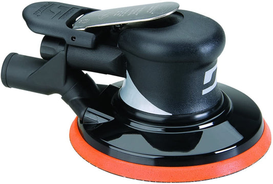 Dynabrade (56830) Dynorbital Supreme 6" (152 mm) Diameter Random Orbital Sander, Central Vacuum | Proportionate 3/16" (5 mm) Diameter Orbit | 12000 RPM Pneumatic Motor - WoodArtSupply