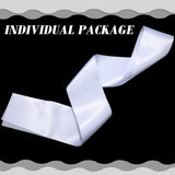 Geyoga 48 Pieces Class of 2025 Sash Satin Sashes Pageant Sashes Plain Sashes for DIY Wedding Birthday Party Supplies Decor(White) Geyoga