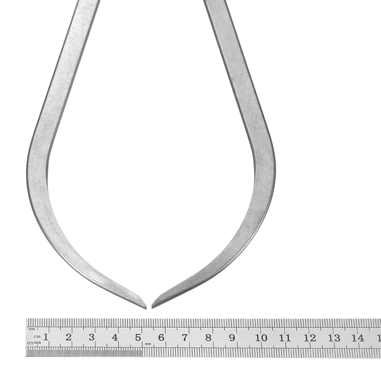 uxcell Spring Outside Caliper 13 Inch Stainless Steel Adjustable Spring Caliper Bent-Leg for Wood Turning Lathe Projects uxcell