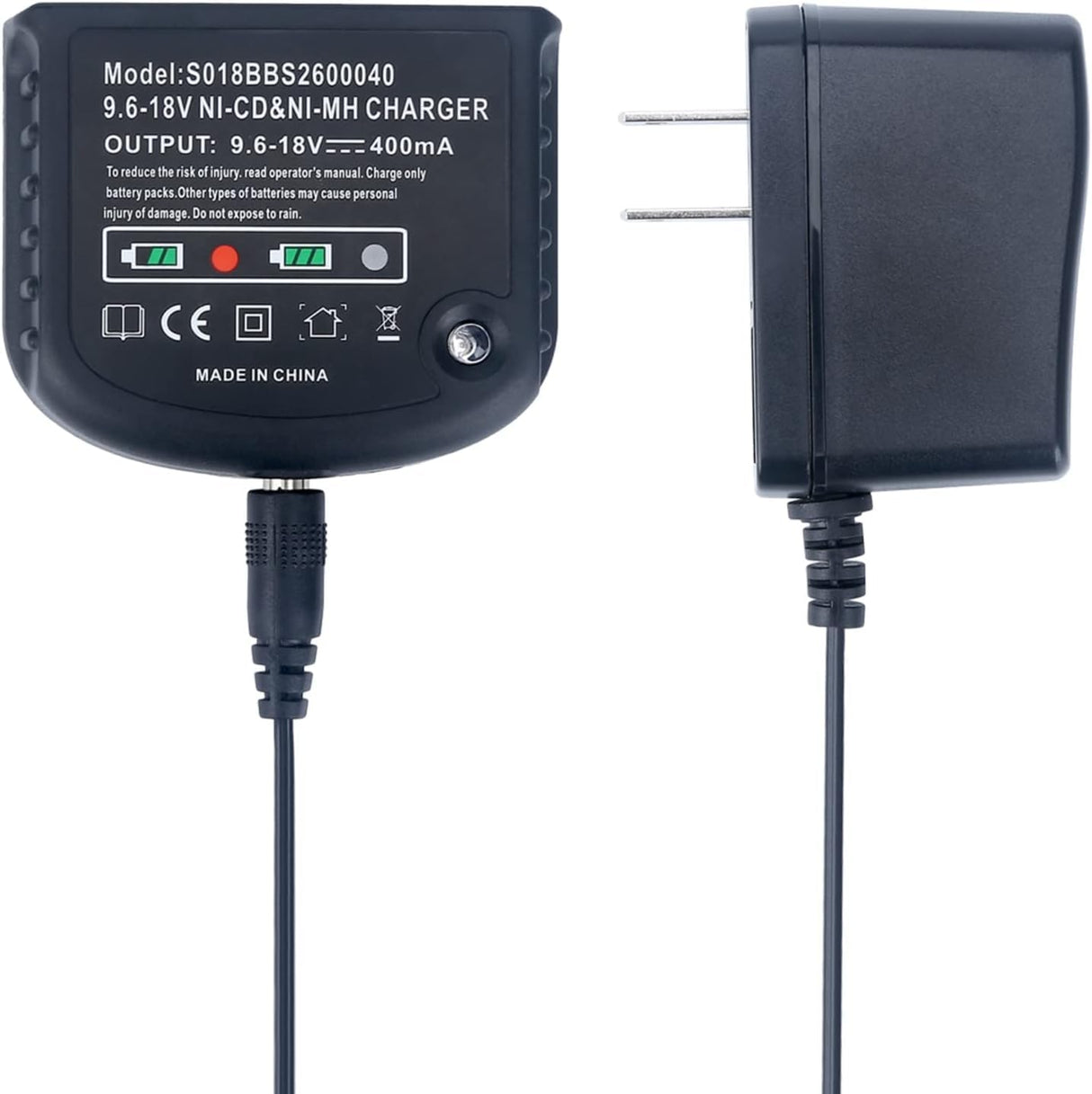 Replace for Black and Decker 18V Battery Charger 90556254-01 9.6V-18V NiCad & NiMh Battery HPB12 FS12B HPB14 FSB14 HPB18 HPB18-OPE FSB18 HPB96 FSB96 Gonocop