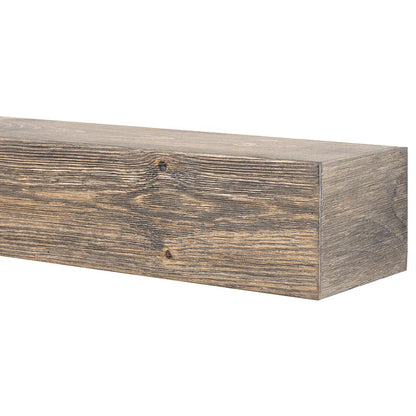 MANTELSDIRECT Vail Fireplace Mantel Shelf - 72 Inch Wide x 6 Inch Tall - Driftwood Finish, Rustic, Distressed, Wall Mounted Shelf | Handcrafted & Milled in The USA