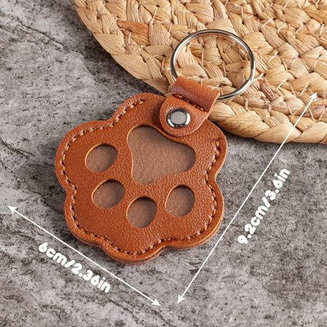 Aanqilze 5PCS Pet Hair Storage Keychain, Pet Dog Cat Hair Collector Paw Shaped fur keepsake Keychains, pet enthusiast commemorative gift Aanqilze