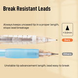 Deli Mechanical Pencils Set, Automatic Lead Advances, 4 Pcs Mechanical Pencils 0.5mm & 0.7mm, 100 Pcs 0.5mm and 100 Pcs 0.7mm Pencil Leads, 4 Erasers and 6 Eraser Refills, School Office Leven