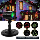 Christmas Laser Lights Outdoors Decoration Projector Light Waterproof LED Star Show for Xmas Decor House Home Yard Garden Patio Wall Indoor, Red and Green with Wireless Remote YMing