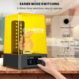 Comgrow Wash and Cure Station with Large Wash Size 6.9x4.9x6.5in and Cure Size 7.1x7.9in, Washing and Curing Station for ELEGOO Mars Series ANYCUBIC Photon Series LCD/SLA/DLP Resin 3D Printer Models Comgrow