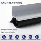 Ginchain Garage Door Seals, Heavy-Duty U+O Shape Bottom Rubber with Aluminum Track Retainer Base + 5cm Brush Combination Kit, Universal Garage Door Weather Stripping Kit (10ft) Ginchain