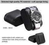 BEWISHOME 12 Watch Box with Valet Drawer, Luxury Watch Case,Watch Organizer for Mens Accessories with Real Glass Top,Metal Hinge, Brown SSH02Y BEWISHOME