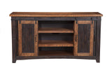 Martin Svensson Home Santa Fe 70" TV Stand | Antique Black & Aged Distressed Pine Martin Svensson Home