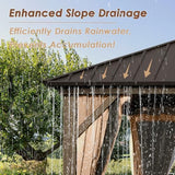 Domi Hardtop Gazebos 10x14FT, Aluminum Metal Gazebo with Galvanized Steel Double Roof Canopy, Curtain and Netting, Permanent Gazebo Pavilion for Patio, Backyard, Deck and Lawn, Brown domi outdoor living