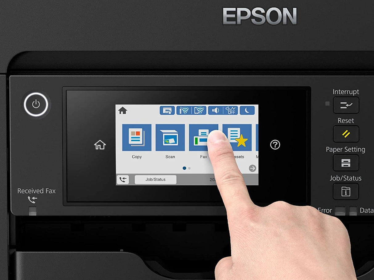 Epson Workforce Pro WF-7840 Wireless Wide-Format All-in-One Color Inkjet Printer - Print Scan Copy Fax - 4.3" LCD, 25 ppm, 4800 x 2400 dpi, 13" x 19", 50-Sheet ADF, Auto 2-Sided Printing, Ethernet Epson