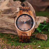 BOBO BIRD Special Design Mens Wooden Watches Sport Quartz Timepieces (Brown face) BOBO BIRD
