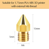 TUPARKA 70Pcs 3D Printer Nozzle Kit MK8 Extruder Nozzles Brass Print Head 0.2mm, 0.3mm, 0.4mm, 0.5mm, 0.6mm, 0.8mm, 1.0mm with Storage Box Compatible with 3D Printer Makerbot Creality CR-10 Ender 3 5 TUPARKA