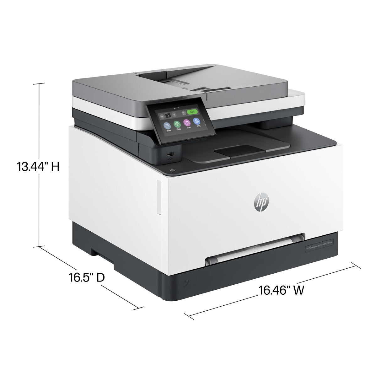 HP Color Laserjet Pro MFP 3301fdw Wireless All-in-One Color Laser Printer, Office Printer, Scanner, Copier, Fax, ADF, Duplex, Best-for-Office (499Q5F) HP
