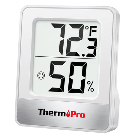 ThermoPro TP49 Digital Hygrometer Indoor Thermometer Humidity Meter Room Thermometer with Temperature and Humidity Monitor Mini Hygrometer Outdoor ThermoPro