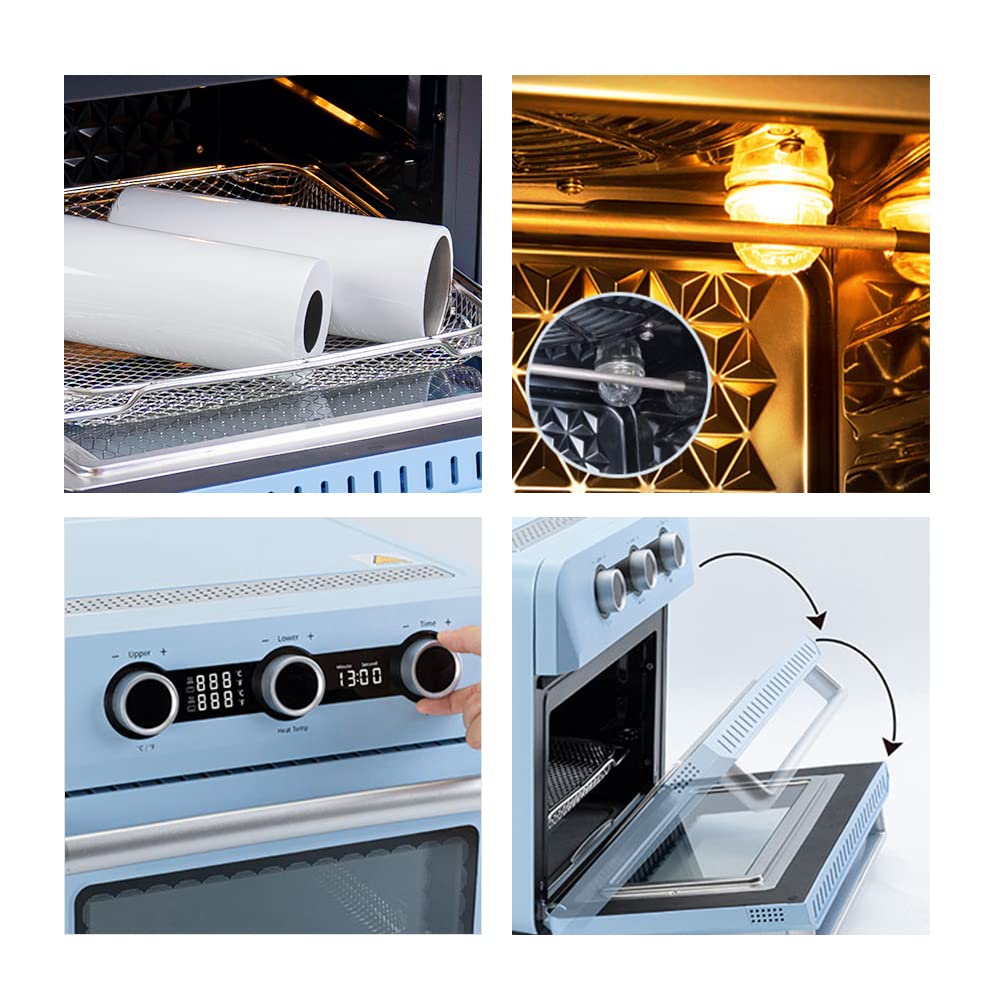 PYD Life Sublimation Oven Machine 25 L 110 V 1600 W Light Blue Convection Oven for Sublimation Blanks Mugs Tumblers Cups Water Bottles Bulk Printing PYD Life