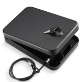 Younion Pistol Safe, Portable Travel Gun Safe,Handgun Lock Box, Gun Safes for Cars, Black Younion