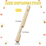 Amyhill 4 Pack Beehive Entrance Reducer 10 Frame Wooden Entrance Reducers for Bee Hive Entrance Protector Beekeeping Bee Hive Entrance Reducer for Beekeeping 14.75 x 0.75 x 0.75 Inch Amyhill