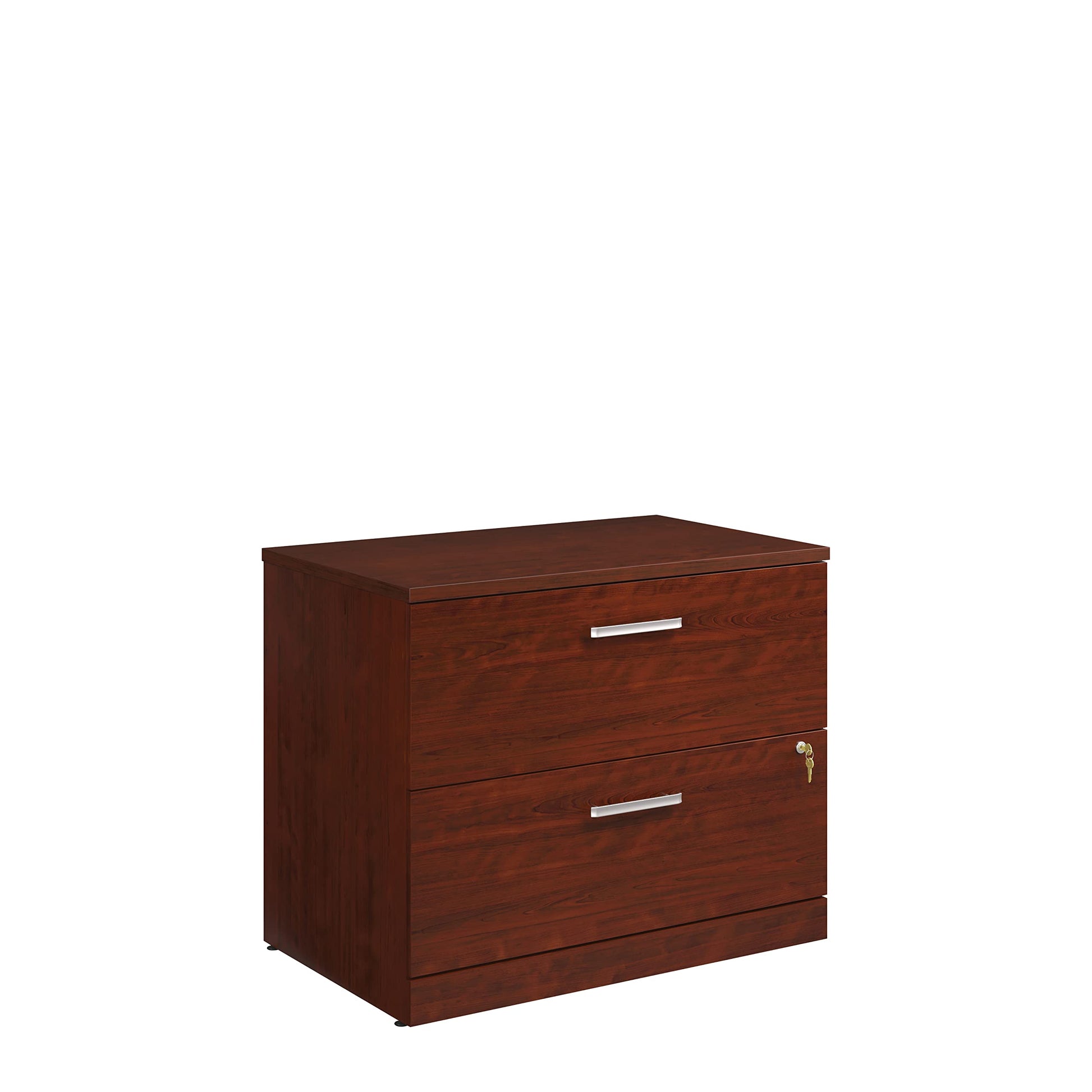 OFFICE WORKS BY SAUDER Affirm Commercial Lateral File Cabinet, L: 35.43" x W: 23.47" x H: 29.29", Classic Cherry - WoodArtSupply