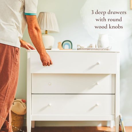 Little Seeds Clover 3-Drawer Dresser, Grove Green Little Seeds